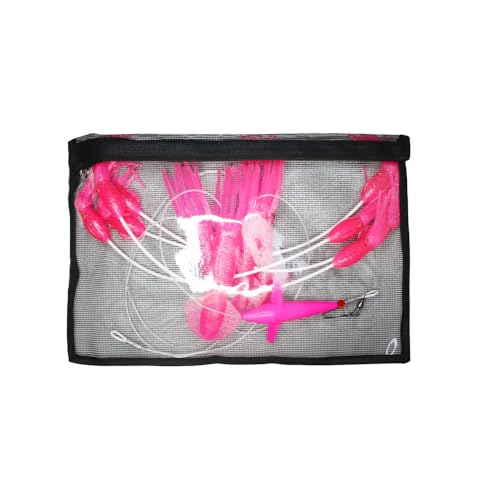 Pink Offshore Squid Daisy Chain Trolling Rig for Tuna & Marlin