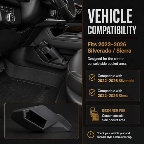 Truck Sidearm Holster for Silverado & Sierra 2022-2026 - G19