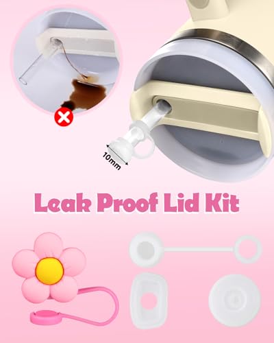 Silicone Cup Boot and Leak-Proof Lid Set for 30 & 40 oz Tumblers - Light Pink