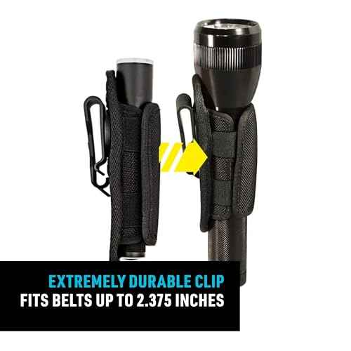 Nite Ize Lite Holster Stretch Flashlight Holster - Belt Clip Flashlight Holder - Soft Hip Clip for Convenient Tactical Flashlight Use - 2 Count (2 Pack)