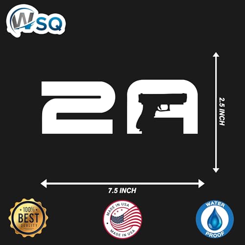 2nd Amendment Right to Bear Arms Vinyl Decal Sticker - 7.55"