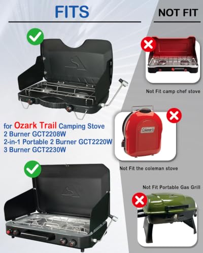 Propane Regulator Adapter for Ozark Trail 2-Burner Camping Stove Replacement