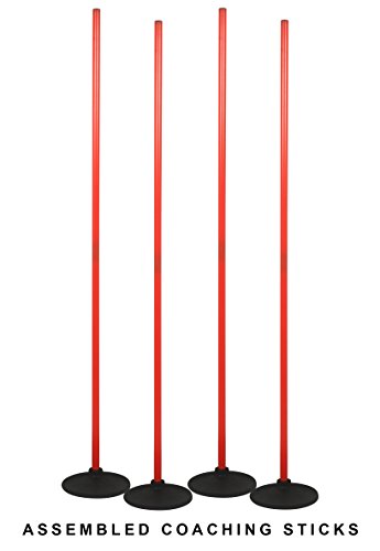 Soccer Corner Flags Training Set with Weighted Bases - Red