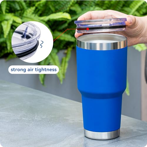 30 oz Tumbler Lid – Perfect Fit for Yeti & Ozark Trail – 1 Pack