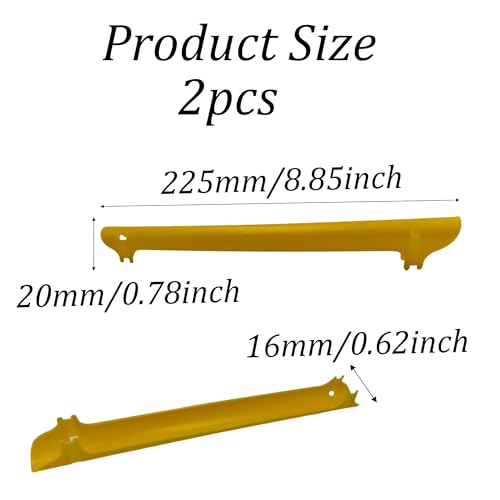 Bike Chainstay Protector - 2 Pack Anti-Scratch Frame Guard - Yellow