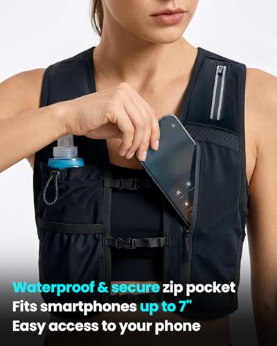 Lightweight Hydration Vest with 500ml Flask for Running & Hiking