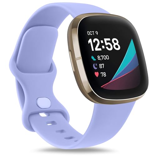 3 Pack Soft Sport Watch Bands for Smart Watches - Lavender, Large