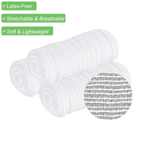 Conforming Stretch Gauze Bandages - 4" x 2.1 Yards, 12 Rolls