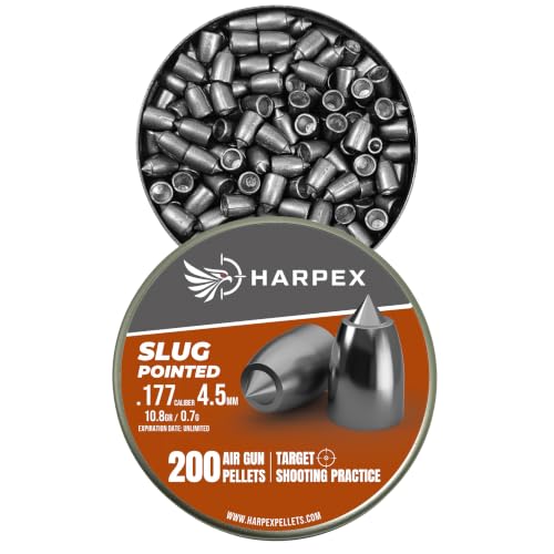 Pointed .177 Cal Airgun Pellets - 200 Count - High-Precision Design