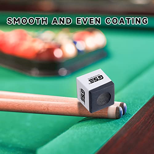 Billiard Pool Cue Chalk 12-Pack - Professional Quality, Black