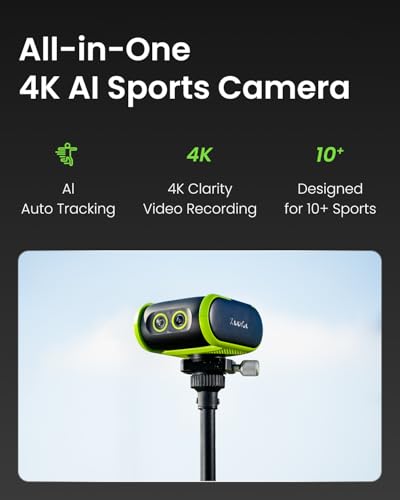 4K Action Camera with AI Tracking & Live Streaming