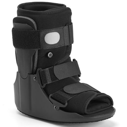 Honprodu Large Air Walking Boot for Broken Foot & Sprained Ankle - Adjustable Support, Lightweight Recovery Shoe