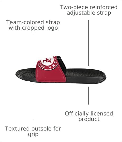 Cropped Big Logo Slides - Alabama Crimson Tide - Size L 11-12