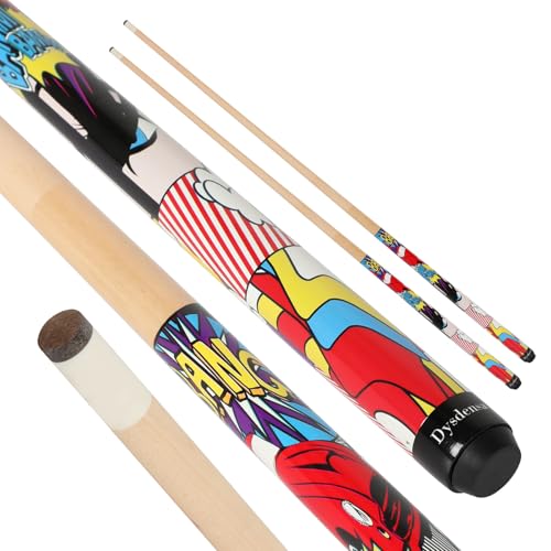 Kids Short Pool Cue Set of 2 - 42 Inch, Canadian Maple Wood