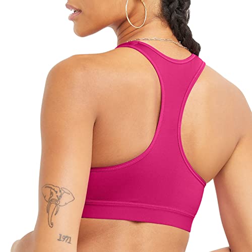 Champion Women's High-Impact Sports Bra - Moisture-Wicking, Small/Fuchsia