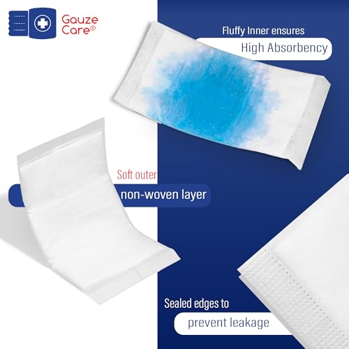 Sterile ABD Pads - 50-Pack, 5 x 9 Inches, Extra Absorbent Wound Dressing