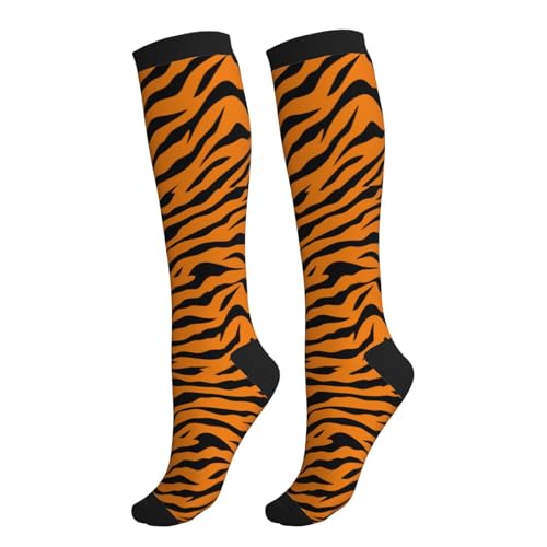 Compression Socks for Men & Women - Knee High Support - Tiger