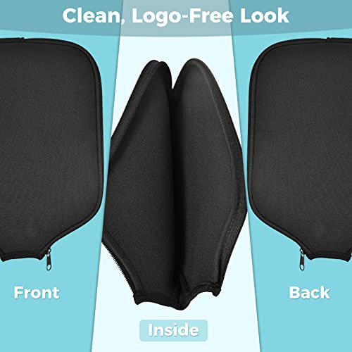 Pickleball Paddle Cover | Case Sleeve Universal Fit Black