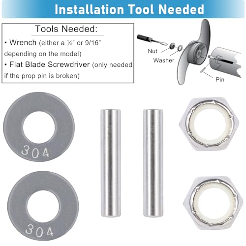 MKP-34 Prop Nut Kit for Minn Kota Trolling Motors - Includes Nuts & Washers