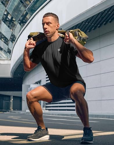 Men's Moisture Wicking Athletic T-Shirt - Quick Dry Cooling Tee