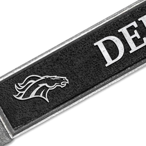 Denver Broncos NFL License Plate Frame - Antique Pewter Finish