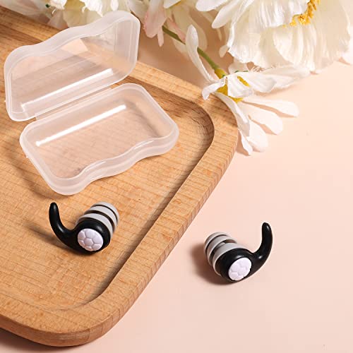 Reusable Silicone Swimming Ear Plugs - Waterproof Noise Reduction Earplugs