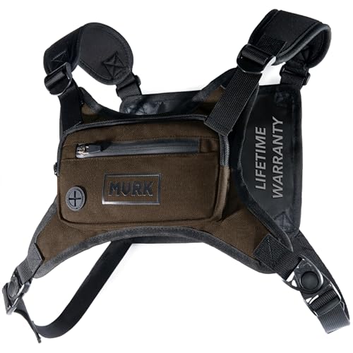 Water Resistant Running Vest Chest Pack - Brown