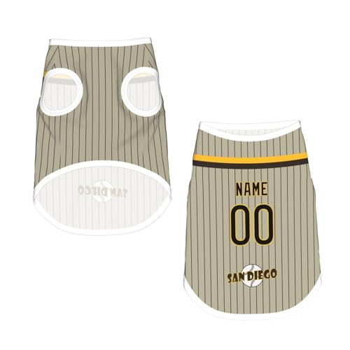 San Diego Custom Dog Jersey - Personalized Name & Number, S-5XL