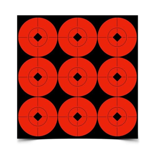 Self-Adhesive Orange Target Spots - 2-Inch Diameter, 90 Pack