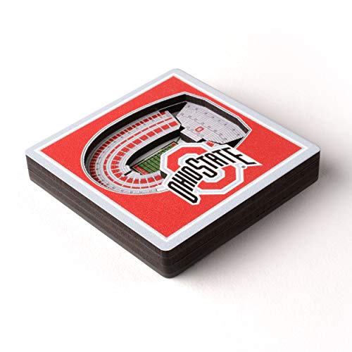 Ohio State Buckeyes 3D StadiumView Magnet - NCAA Team Logo