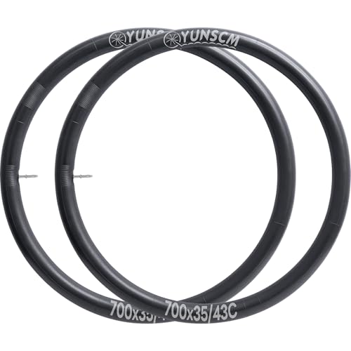700C Bike Tubes 35-43C with Removable Presta Valve 40mm - 2 Pack