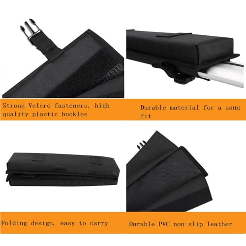 Universal Roof Rack Cross Pads with Organizer Pouch for Kayak & Surfboard