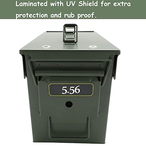 Quality Ammo Can Labels Vinyl Sticker Set - Weatherproof Decals