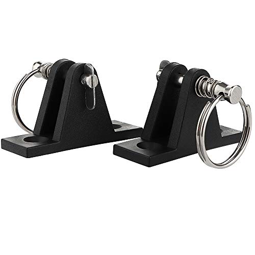 Marine Grade Nylon Bimini Top Deck Hinges with Pin - 2 Pcs