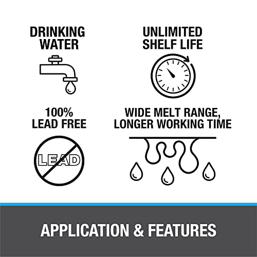 Oatay Plumbing Solder Kit, 1/4 lb solder and 1.7 oz flux
