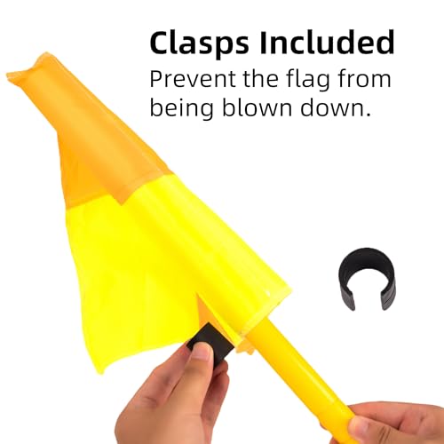 Soccer Corner Flags Set of 4 - Adjustable Height 5FT Training Poles