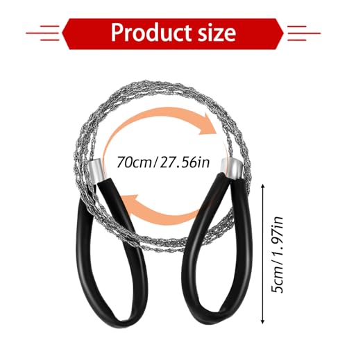 4PCS Stainless Steel Wire Saw Set - Mini Camping Saws for Survival