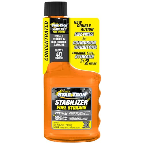 Star Tron Stabilizer+ Fuel Stabilizer & Corrosion Protection 8oz Treats 40 Gallons