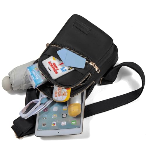 Small Crossbody Sling Bag for Women - Trendy Black Fanny Pack
