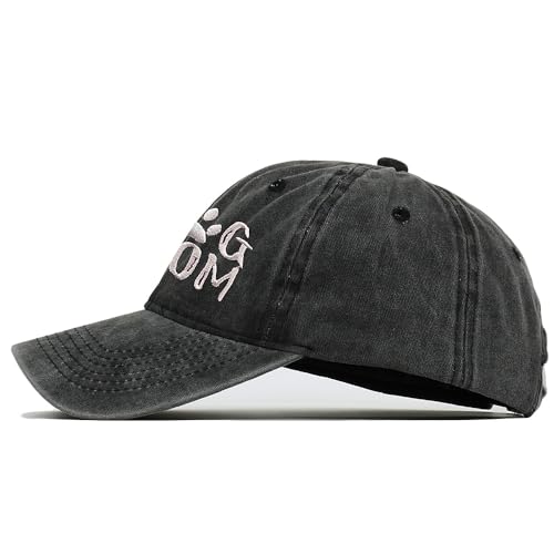 Vintage Distressed Baseball Cap - Adjustable Dad Hat - Black