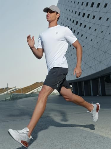 Men's Quick Dry Athletic Workout T-Shirt - Lightweight, Breathable