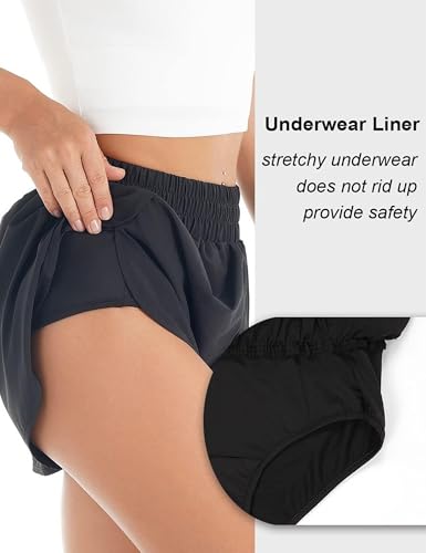 Quick-Dry Womens Running Shorts - Athletic Gym Shorts 1.75"