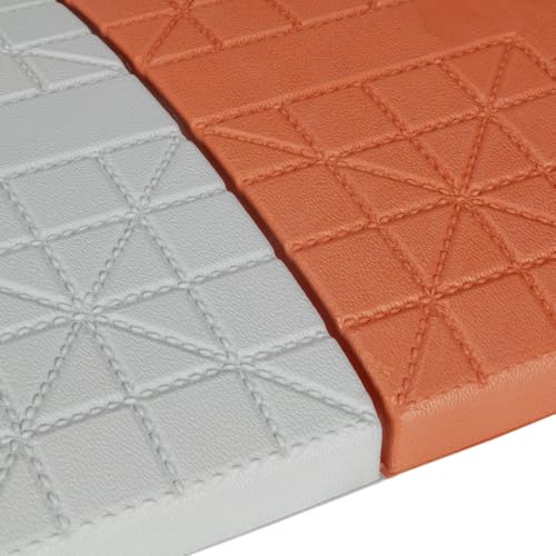 Double First Base with In-Ground Anchor - Orange/White