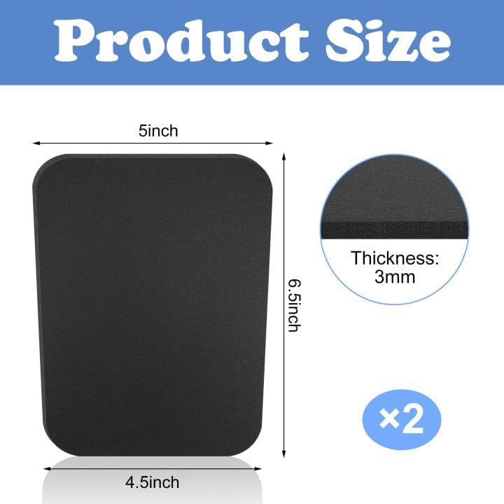 Skiennix Snowboard Shin Pads - Thickened Foam Protection | Cuttable 6.5x5 Inch Shin Guards (2/4 Pcs)