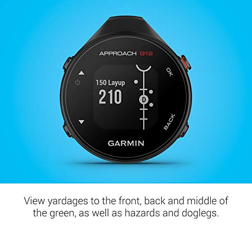 Garmin Approach G12 Clip-on Golf GPS Rangefinder - 42K+ Courses