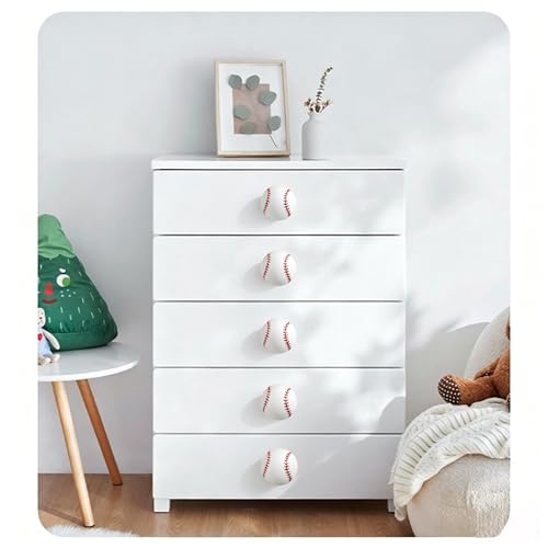 Baseball Drawer Knobs, 6-Pack Decorative Sports Cabinet Pulls