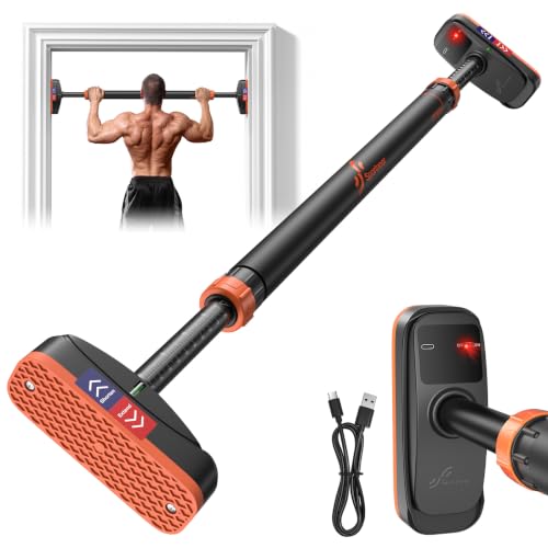 Sportneer Heavy-Duty Pull Up Bar for Doorway with Safety Alert System