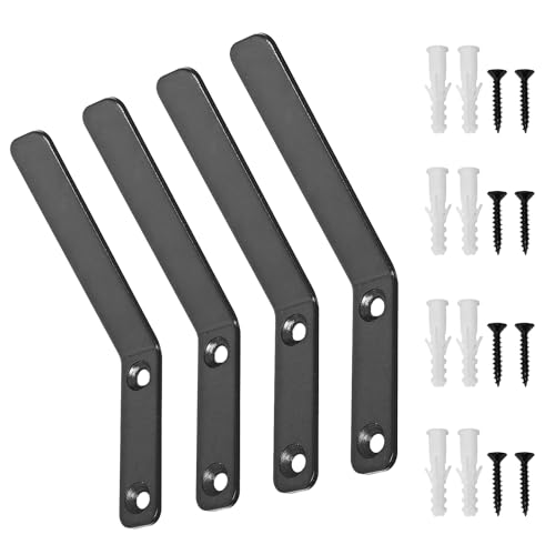 4 Pack Stainless Steel European Deer Skull Mount Hanger - Heavy-Duty Wall Mount