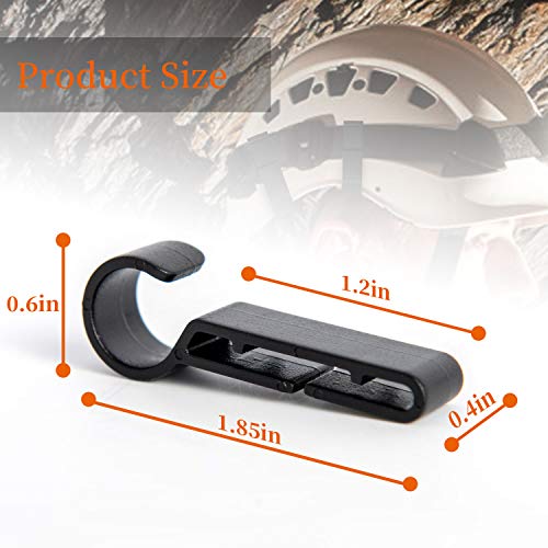 Hard Hat Headlamp Clips - 24 Durable Helmet Hooks