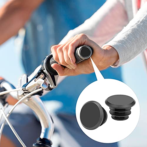 20-Pack Bicycle Handlebar End Plugs - 20.2 mm Plastic Bar Caps